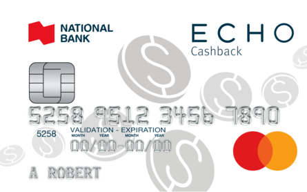 National Bank® ECHO® Cashback Mastercard® credit card