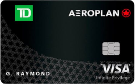 Carte de crédit Visa Infinite Privilège* TDᴹᴰ Aéroplanᴹᴰ