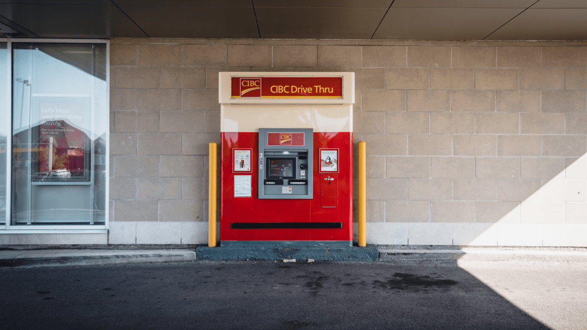 CIBC drive thru ATM machine