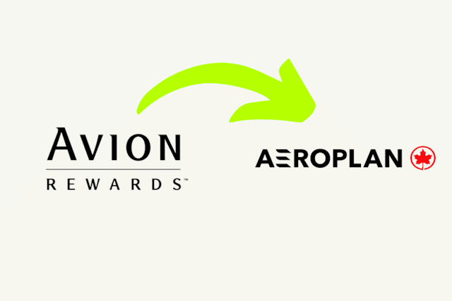 Avion points to aeroplan